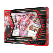 Pokémon trading card game box featuring Team Rocket's Mewtwo ex