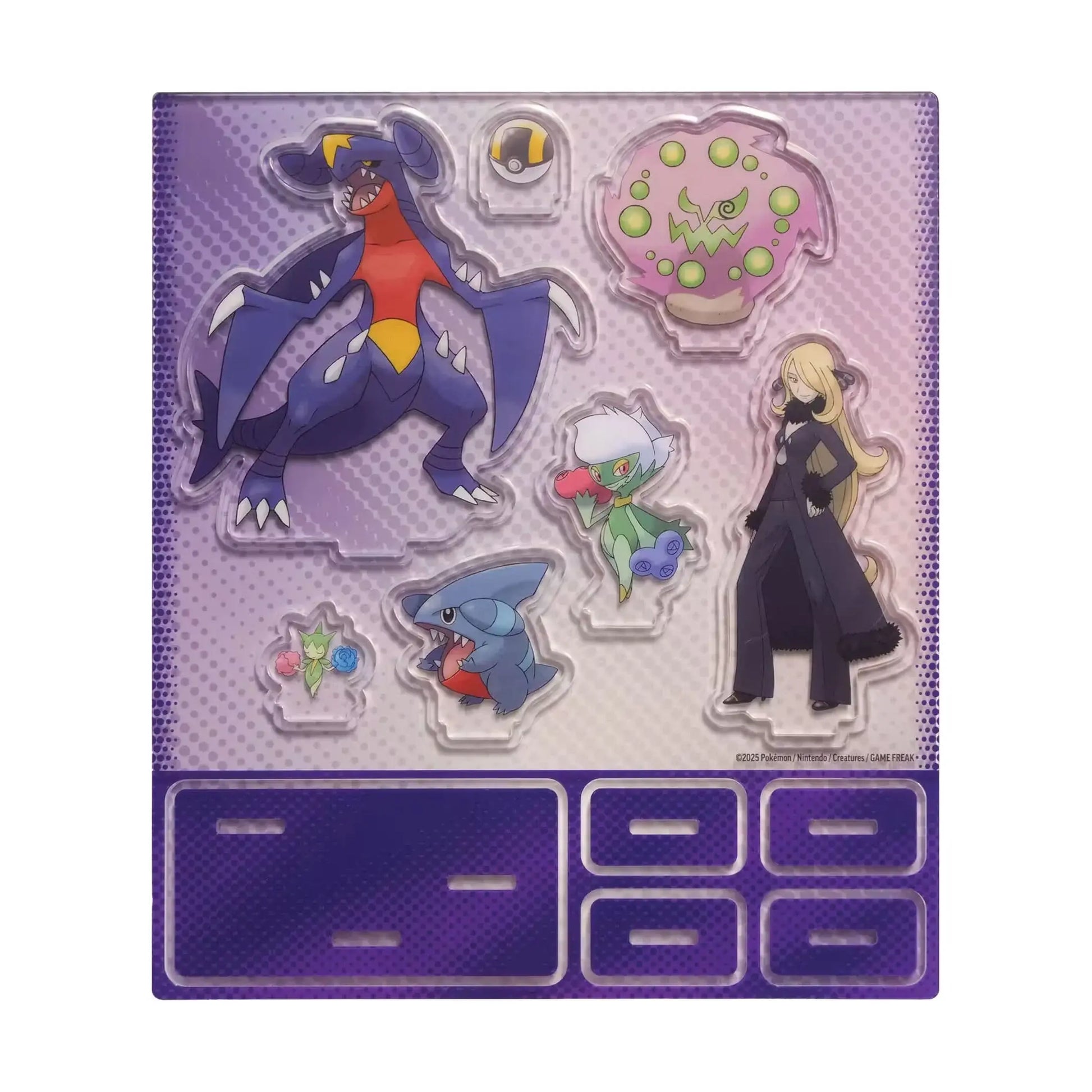 Acrylic standees from  Cynthia's Garchomp ex collection