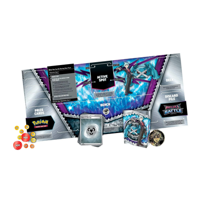 Contents of Pokémon Rival Battle deck featuring Steven