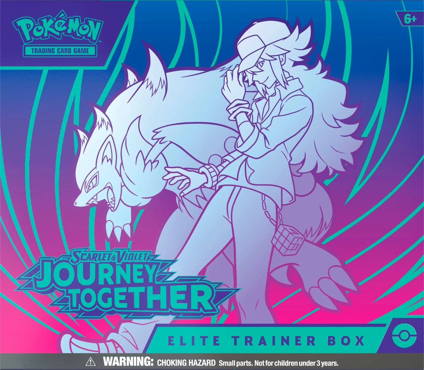 Pokémon Journey Together Elite Trainer Box front view (straight on)