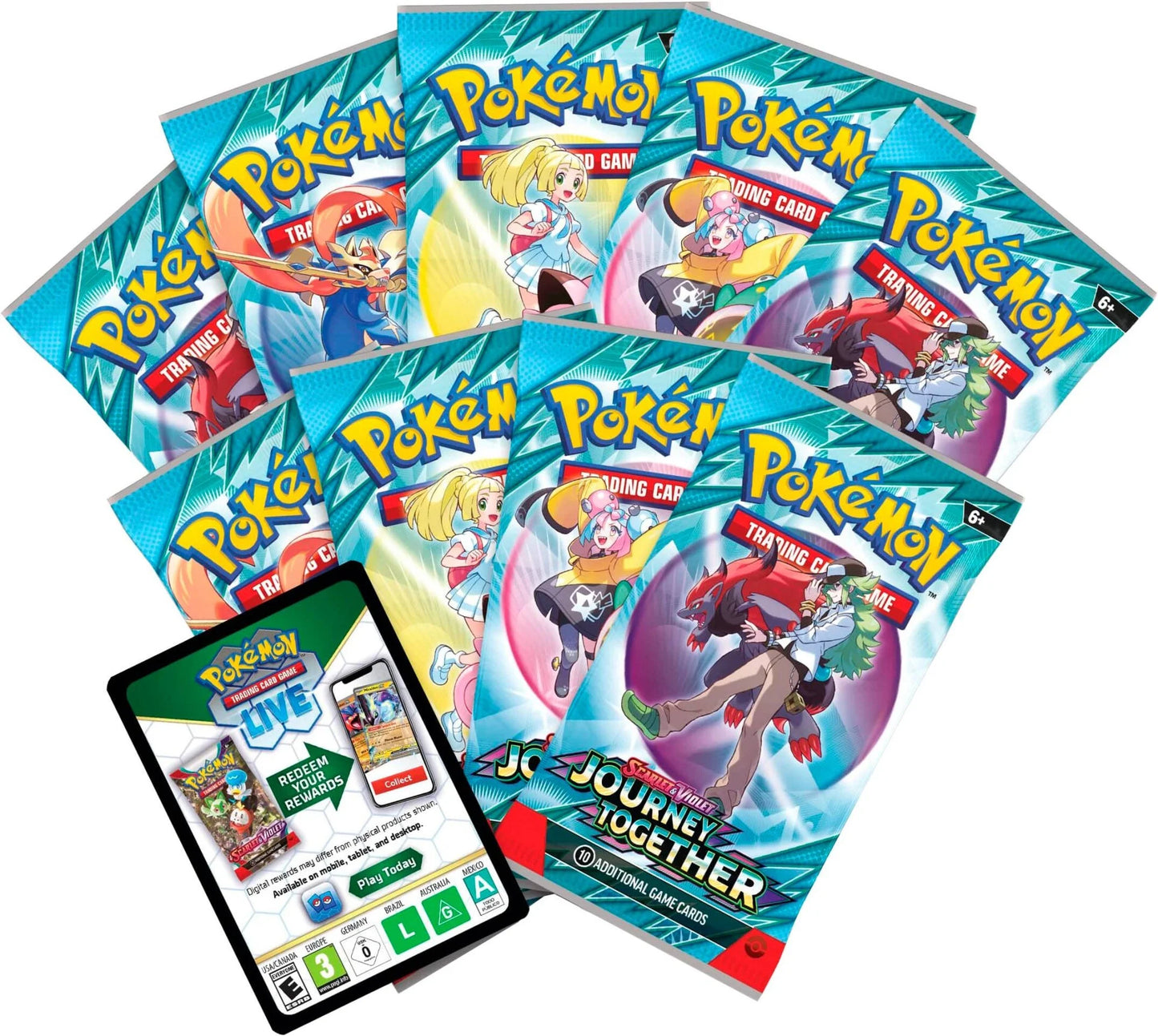 Pokémon Journey Together Elite Trainer Box booster packs