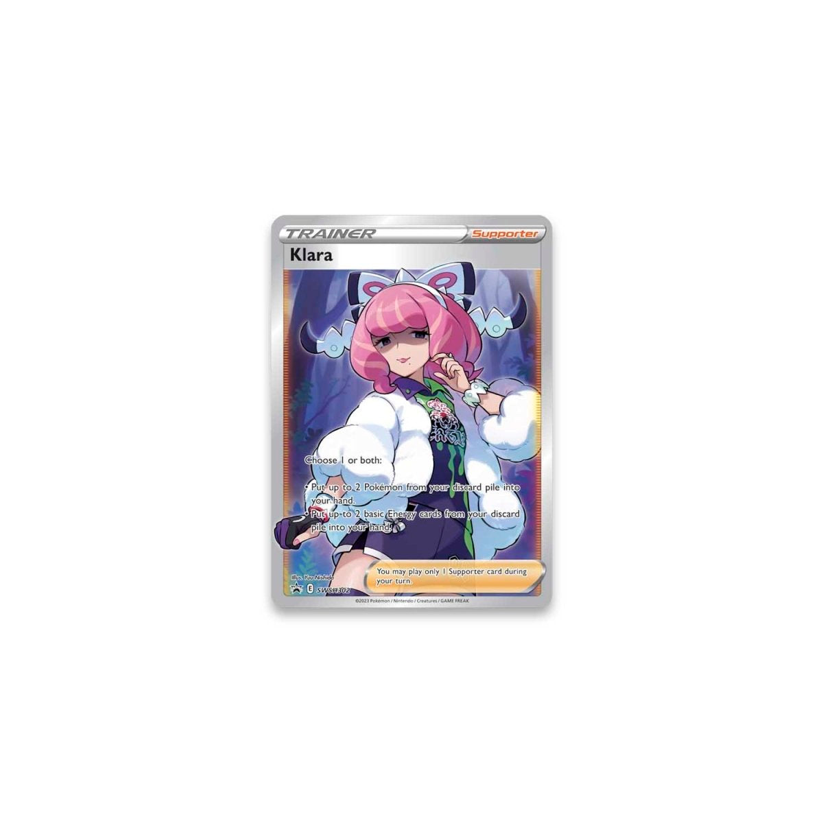 Klara trainer card (full art)