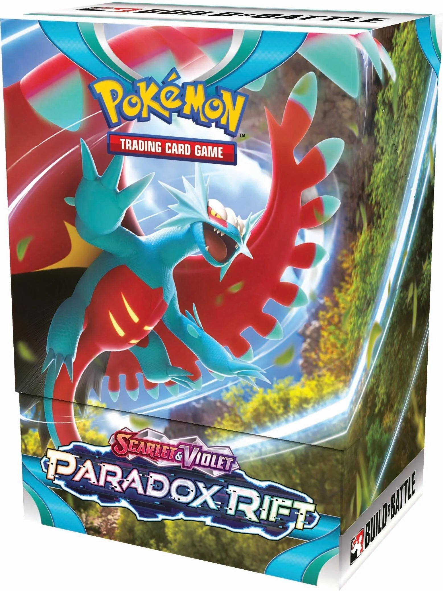 Pokémon Scarlet & Violet Build and Battle Box inner sleeve turned slightly to the left