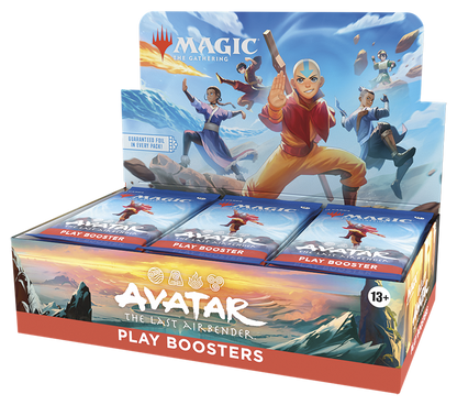 Magic: The Gathering Avatar the Last Airbender play booster display, open for display