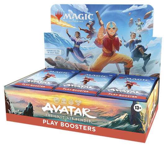 Magic: The Gathering Avatar the Last Airbender play booster display, open for display