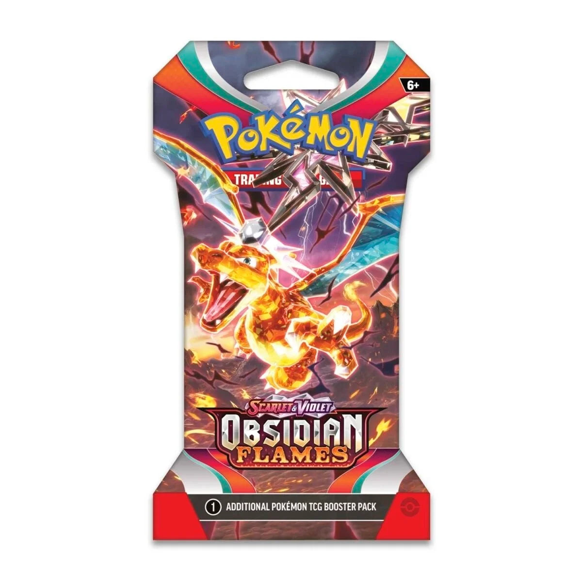 Obsidian Flames sleeved booster pack with Charizard