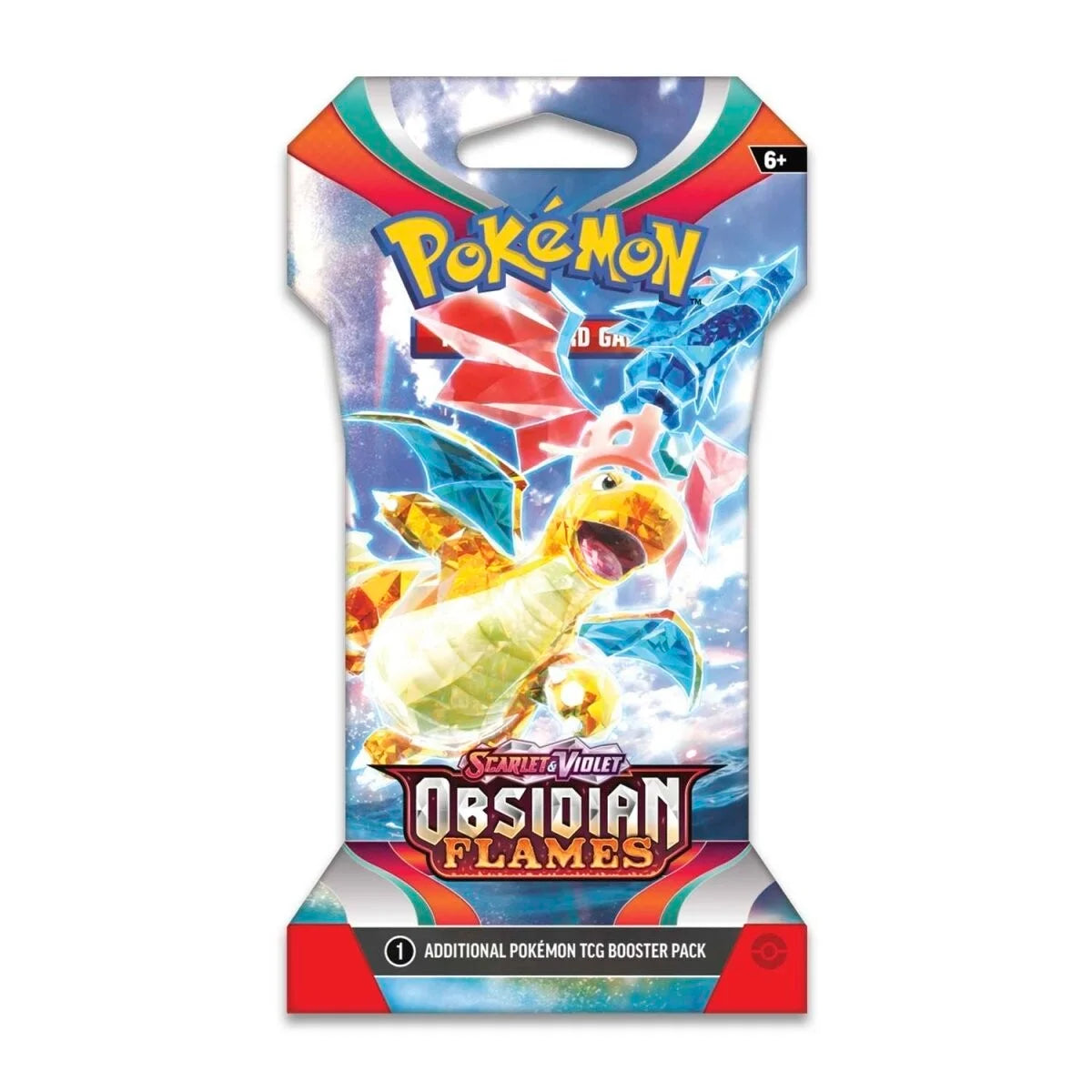 Obsidian Flames sleeved booster pack with Dragonite