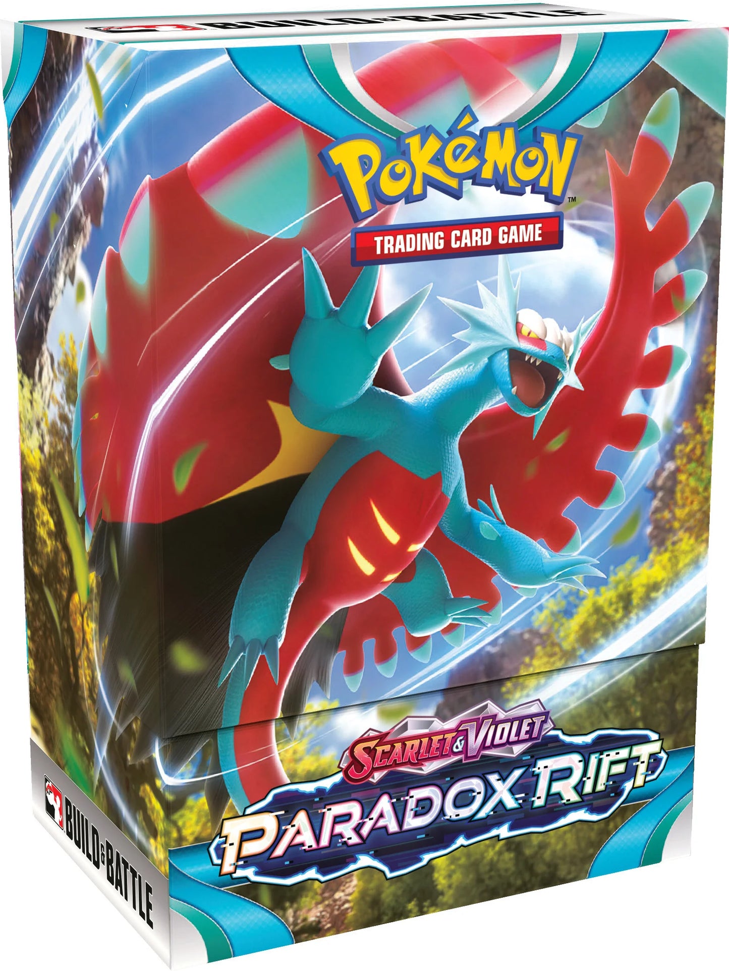 Pokémon Scarlet & Violet Build and Battle Box inner sleeve turned slightly to the right