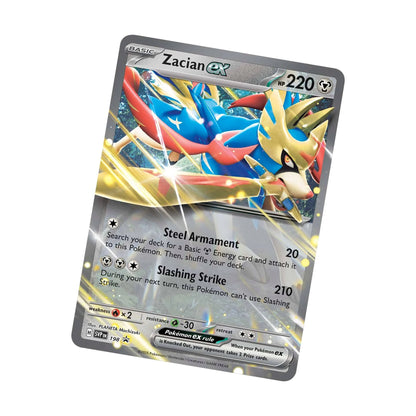 Zacian ex trading card